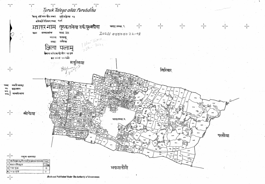 Turuk Taleya Village Map Sheet 1